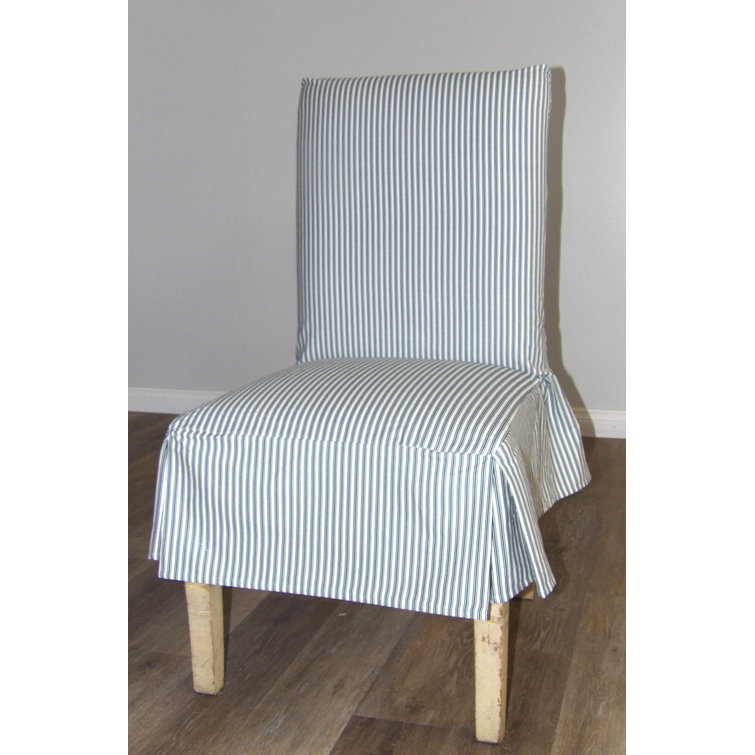 Blue dining chair online slipcovers